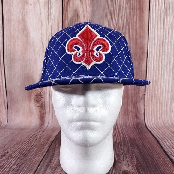 Rare Roots Canada x New Era 59FIFTY depuis 73 Blue Stitched Embroidery Hat 7 1/4 - Picture 2 of 14
